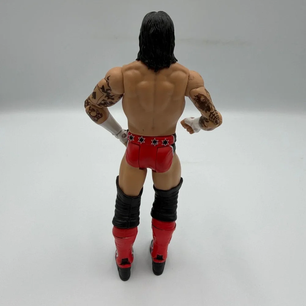Mattel WWE CM Punk Action Figure 2010 Red Black Ring Gear Tattoos Straight Edge - Picture 4 of 7